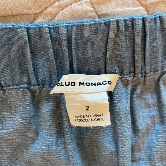 Club Monaco | Sophiya Blouse — Chambray | Size 2 - Picture 5 of 12
